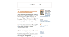 Desktop Screenshot of internet-law.de