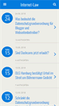 Mobile Screenshot of internet-law.de