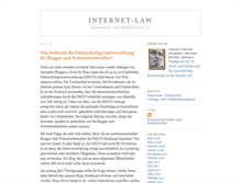Tablet Screenshot of internet-law.de